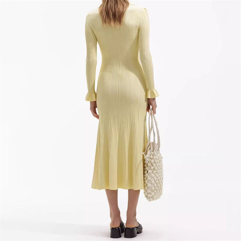 Sandro Lotus Dress Cream