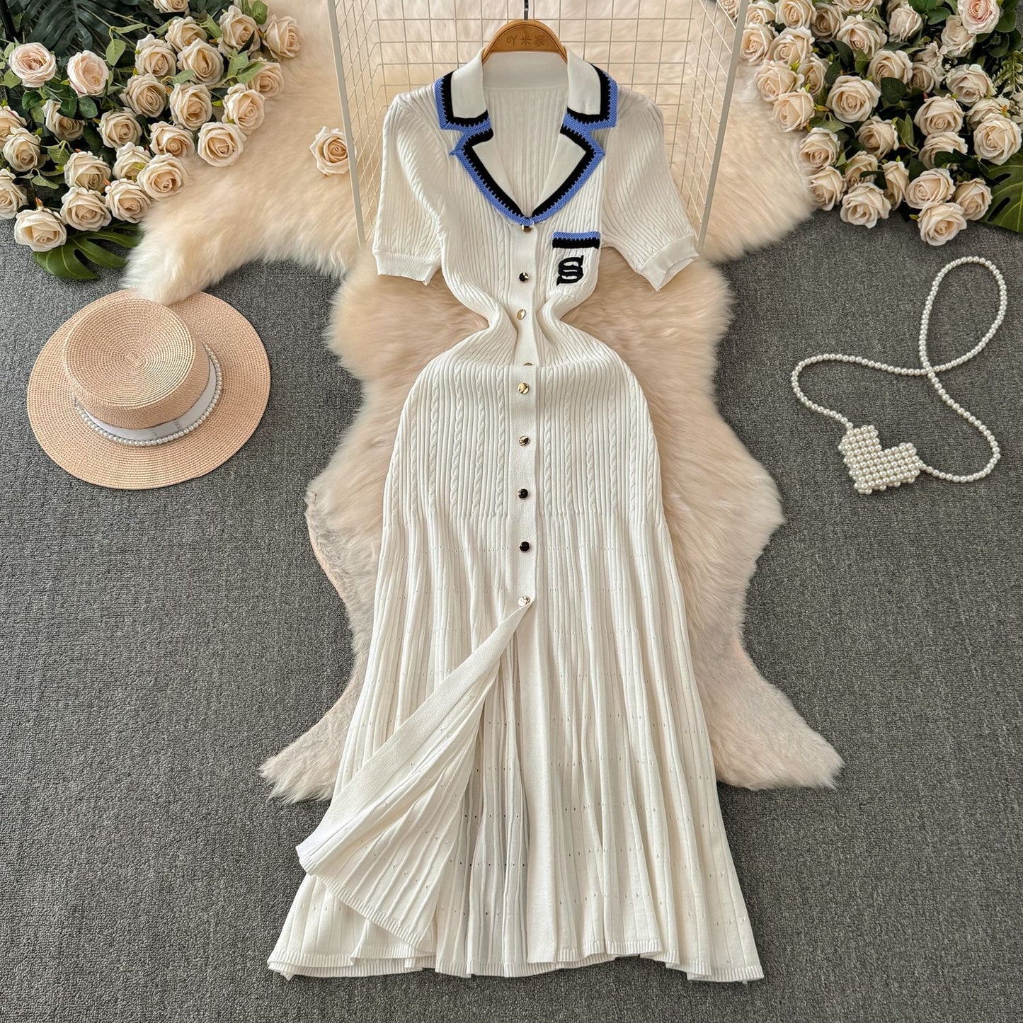 Sandro Dress Cream White